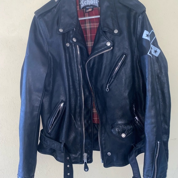 Schott Other - Schott Black Leather Biker Jacket